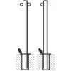 Barrier post with rings