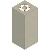 Concrete foundations for barrier posts