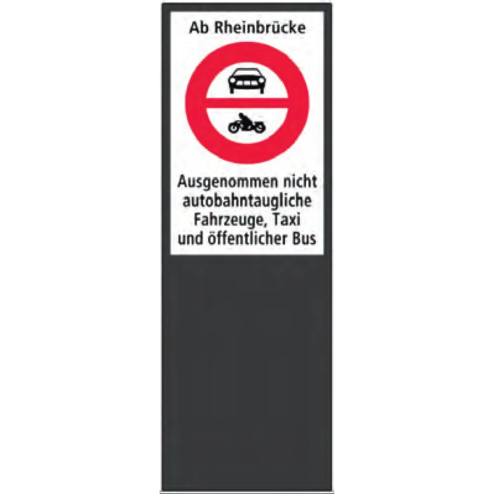 Zone signage stele type 