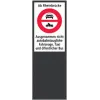 Zone signage stele type 