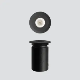 Rim 45 Painted - Recessed with painted steel ring nut Ø45 - Remote driver max 700mA