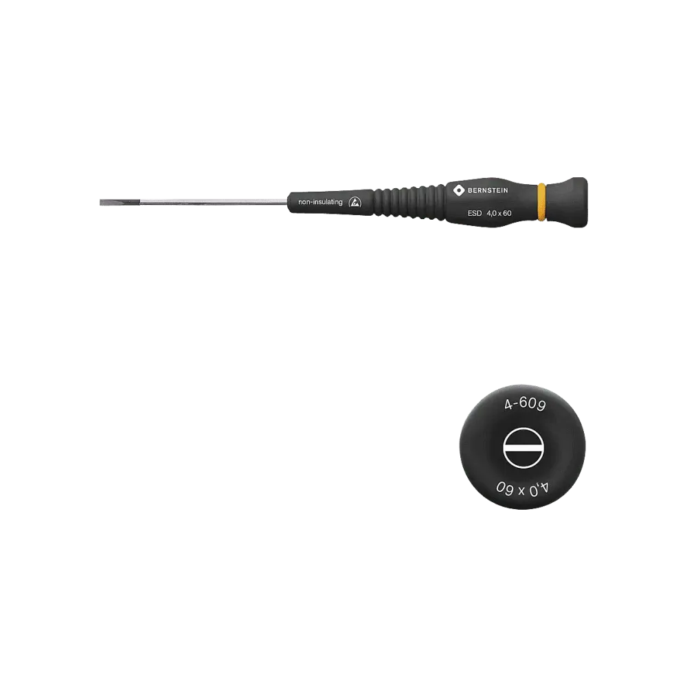 ESD screwdriver slotted blade 4.0×0.8x60mm