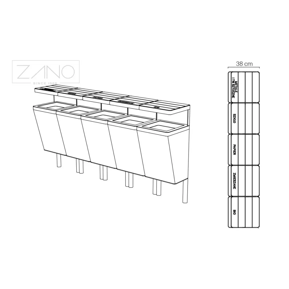 Recycling bin Scandik