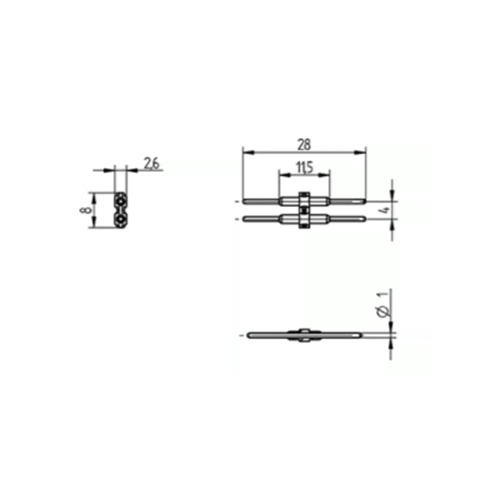 BJB SMD Mini-B2B-Connector 2-pole