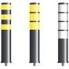 Flexible black or gray barrier post 