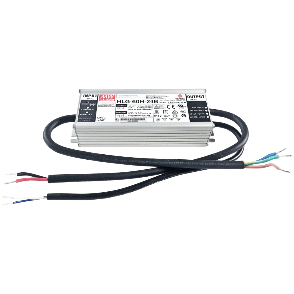 60W LED Driver CV+CC 24V/2.5A, 3in1 Dimming