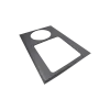 Stand with bracket incl. grommets and floor mat