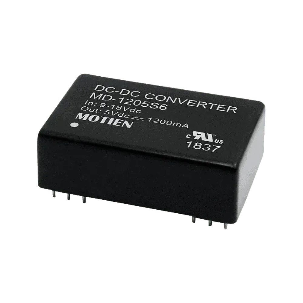 6W DC/DC converter, input 18...36V, output +/-5V / +/-0.6A
