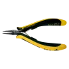 ESD round nose pliers EUROline dissipative 130 mm smooth gripping surfaces