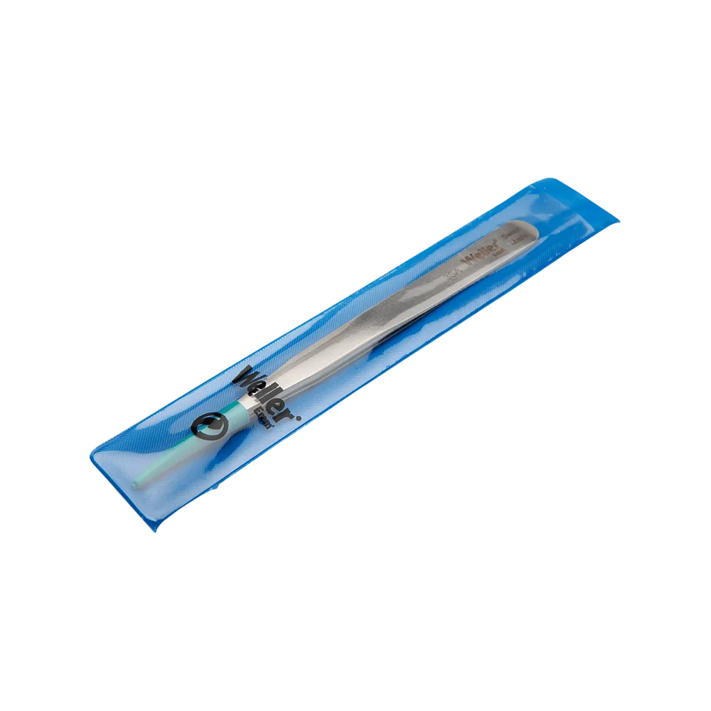 Precision tweezers with pointed tips for work in microelectronics
