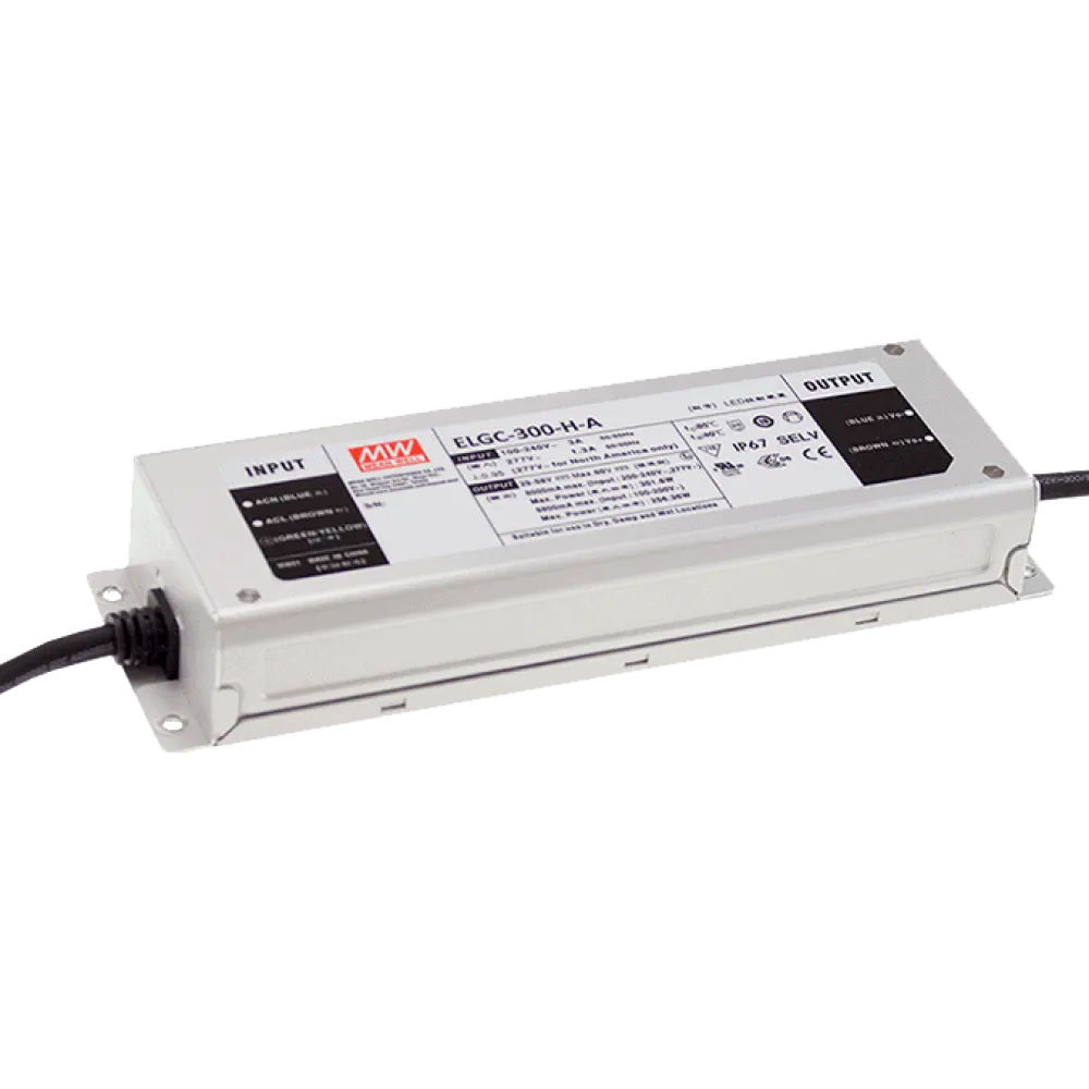 300W Constant Power Mode LED Driver 1300mA…4000mA / 58V…116V, 3in1 Dimming