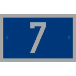 Numero civico classico 160x100 mm