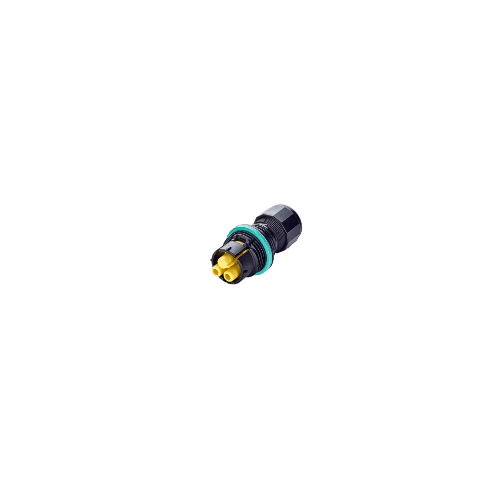 Mini-Circular Connector, 2p, Socket, Screw, 0.5-2.5mm2, D7.0-12.0mm, IP66/IP68