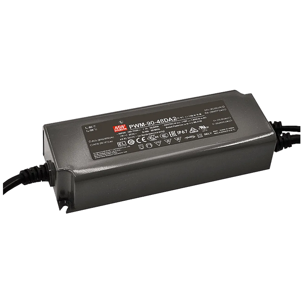 90W LED Driver with PWM Output 12V/7.5A, DALI2