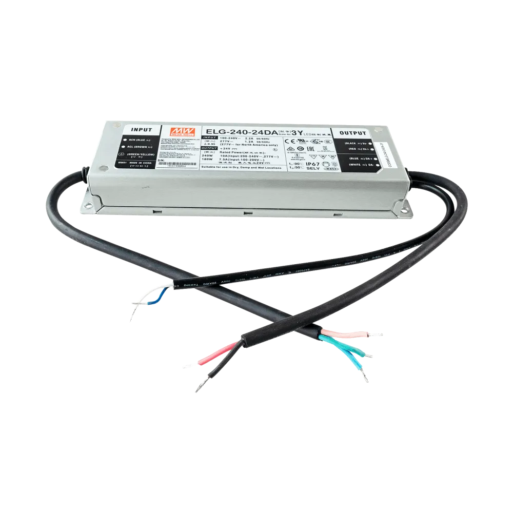 240W LED Driver CV+CC 24V/10A, DALI