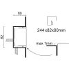 Recta 9550R/WC3.VS-Wall Recessed - Recessed with smooth ring nut - Built-in driver