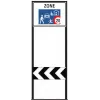 Zone signage stele type 