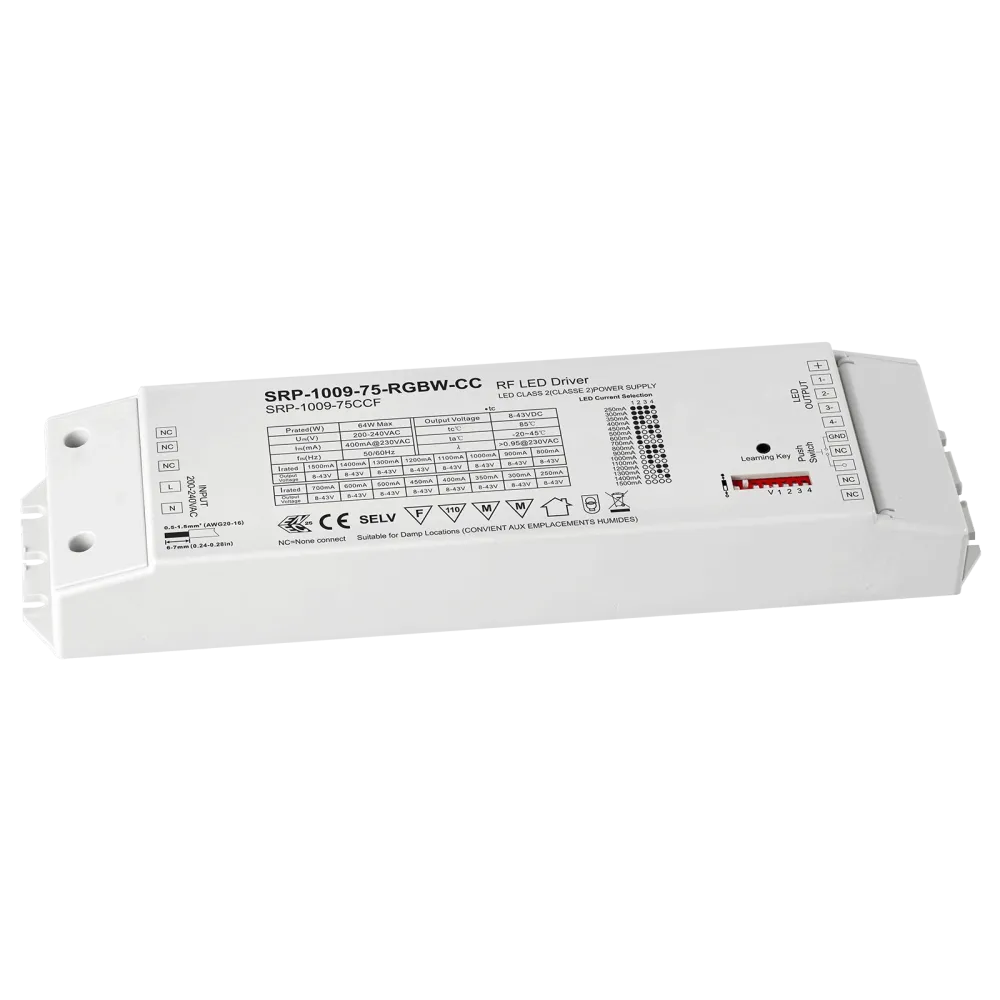 75W RF Dimmable Driver RGBW 4 channels