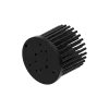 Zhaga LED pin fin heat sink, ø60, H 50, Base 5mm, Black anodized