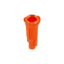 Needle cap with double helix thread, orange (50 pieces)