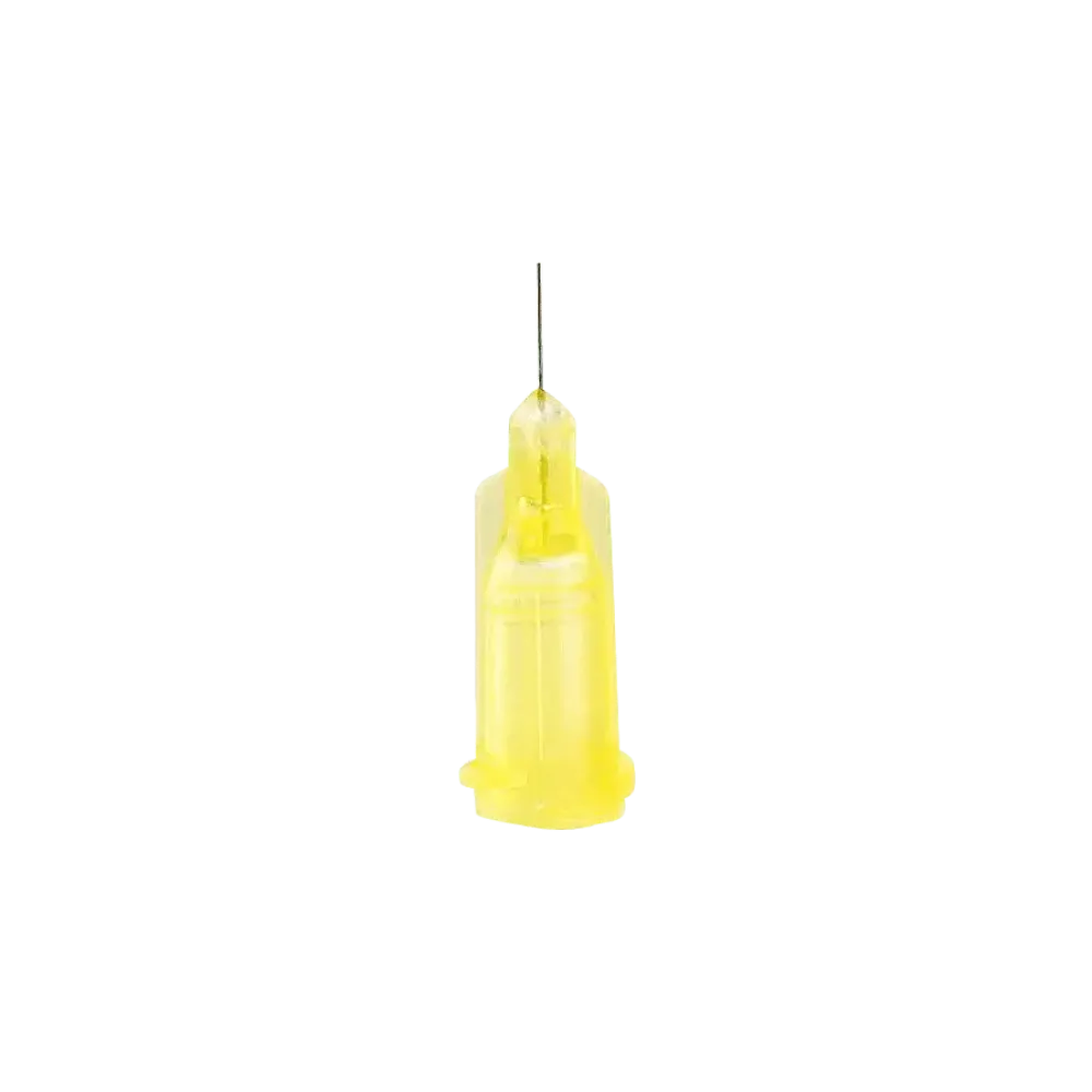 Dispensing needles yellow, 6.35 mm, 32 gauge (50 pcs)