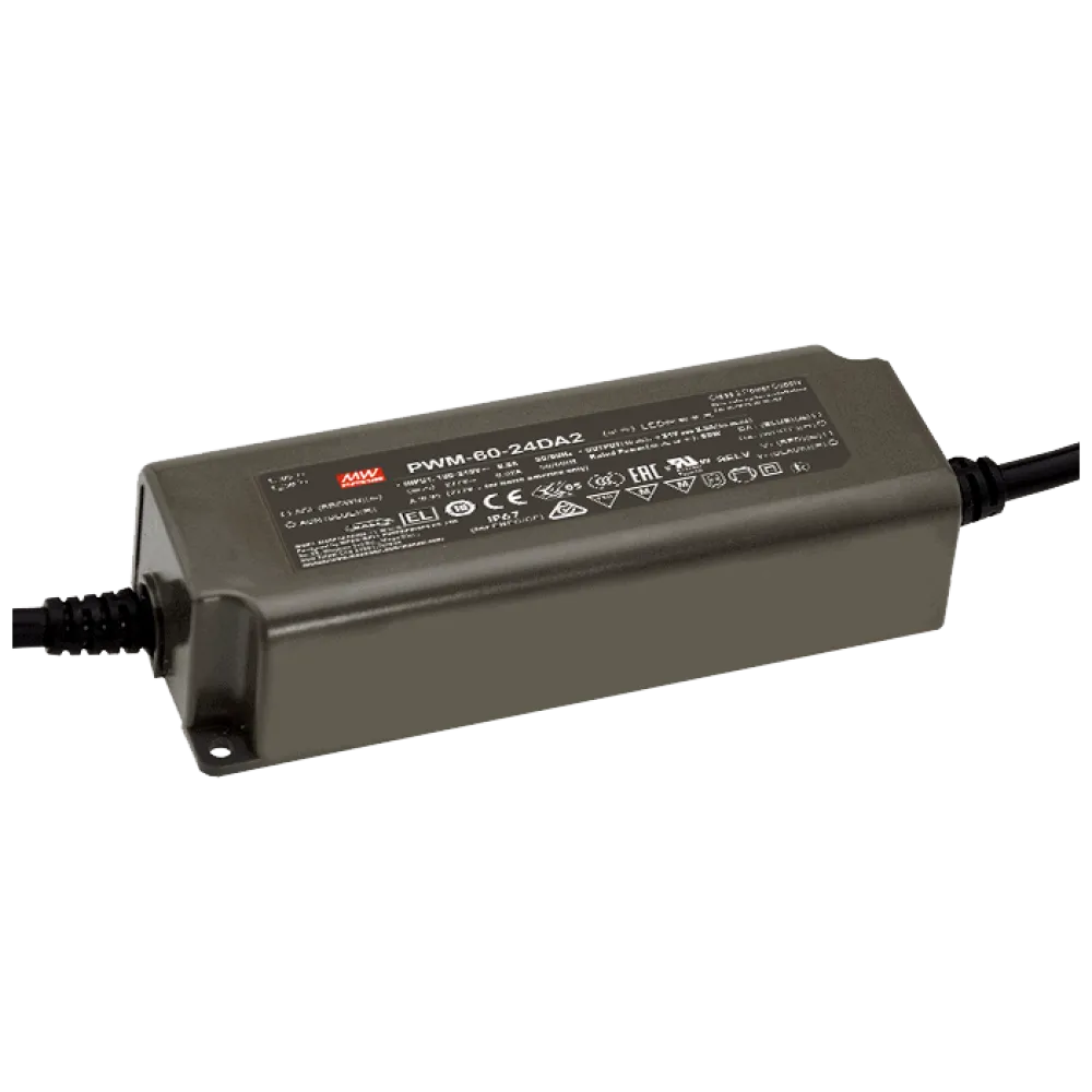 60W LED Driver with PWM Output 12V/5A, DALI2