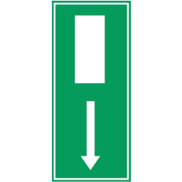 Uscita di emergenza (da posizionare sopra l'uscita di emergenza)