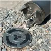 Barrier post with locking system 