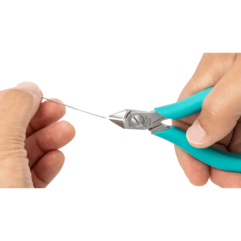 Diagonal cutters, beveled head
