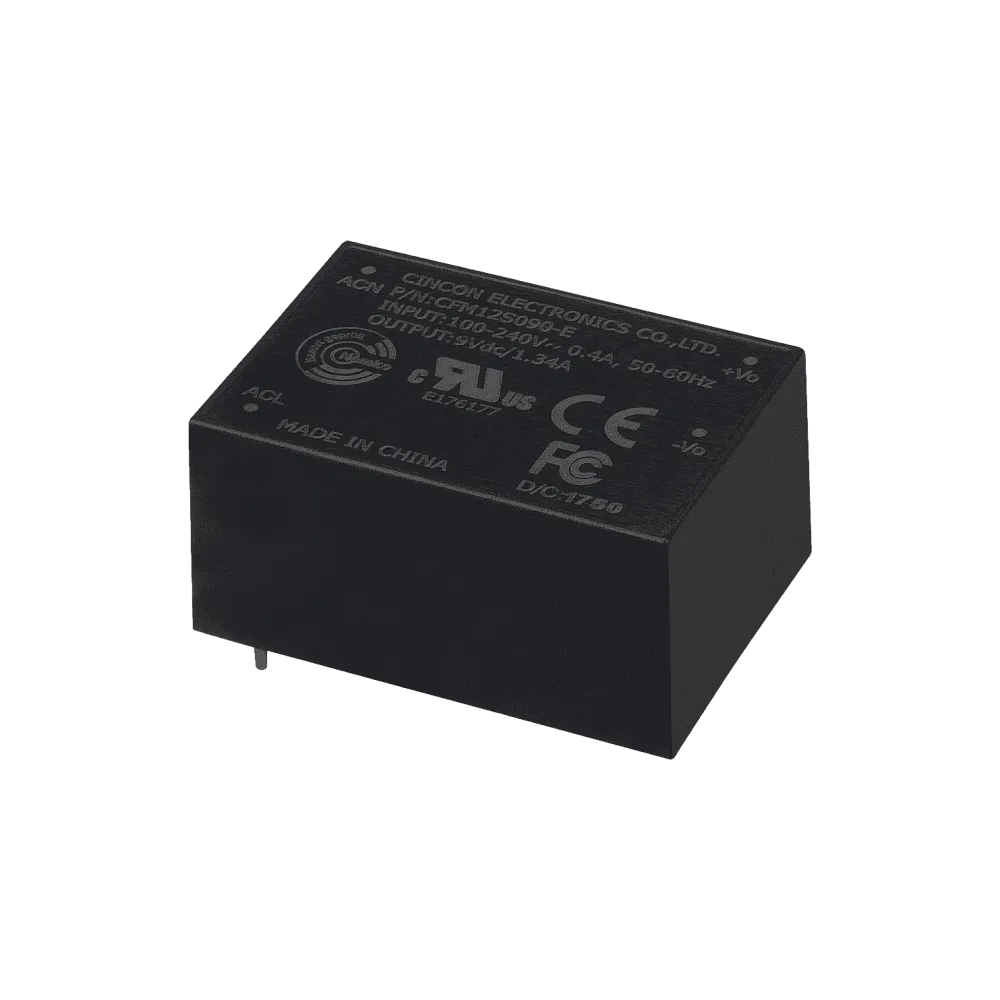 12W PCB Mount Power Supply encapsulated 12V/1A
