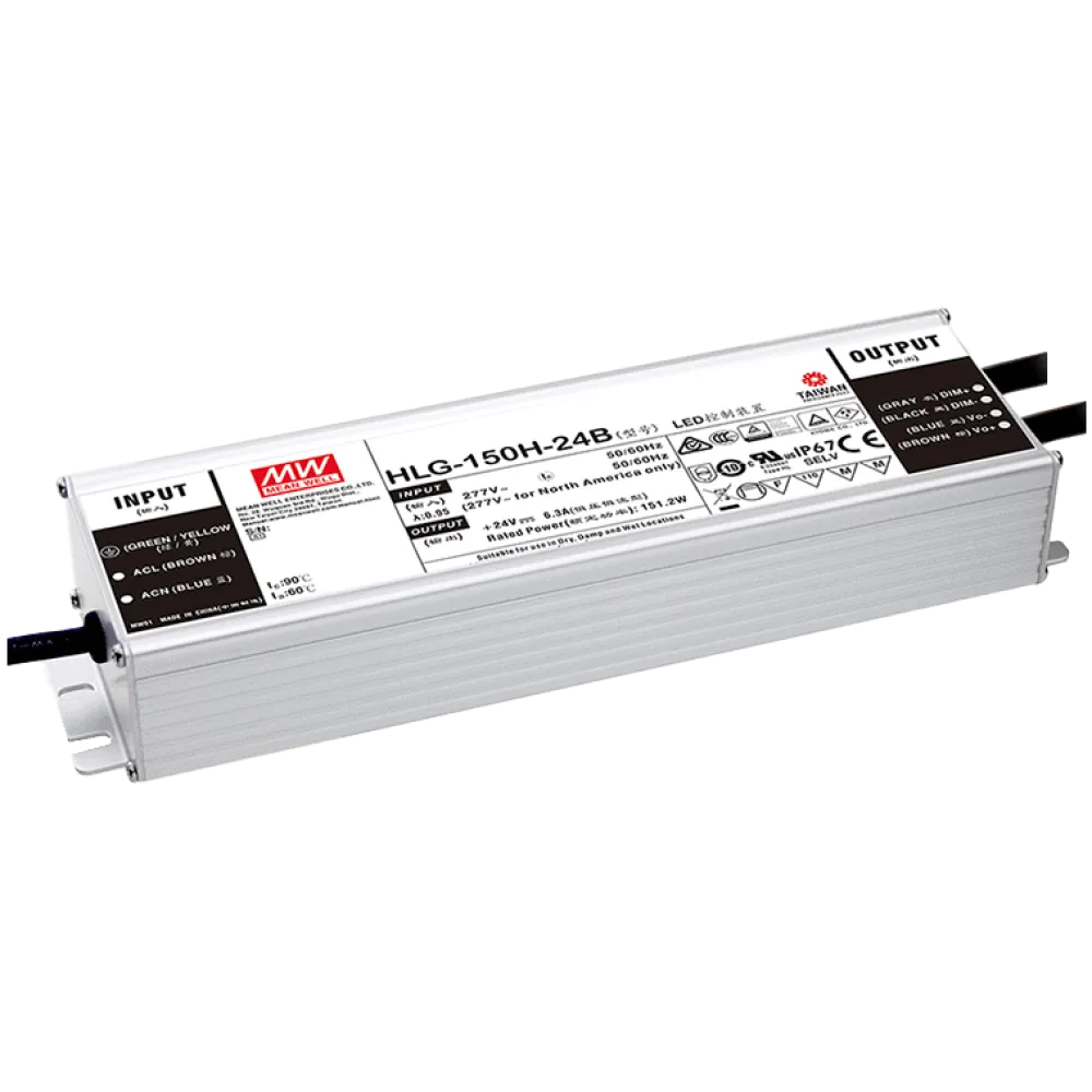 150W LED Driver CV+CC 24V/6.3A, 3in1 Dimming