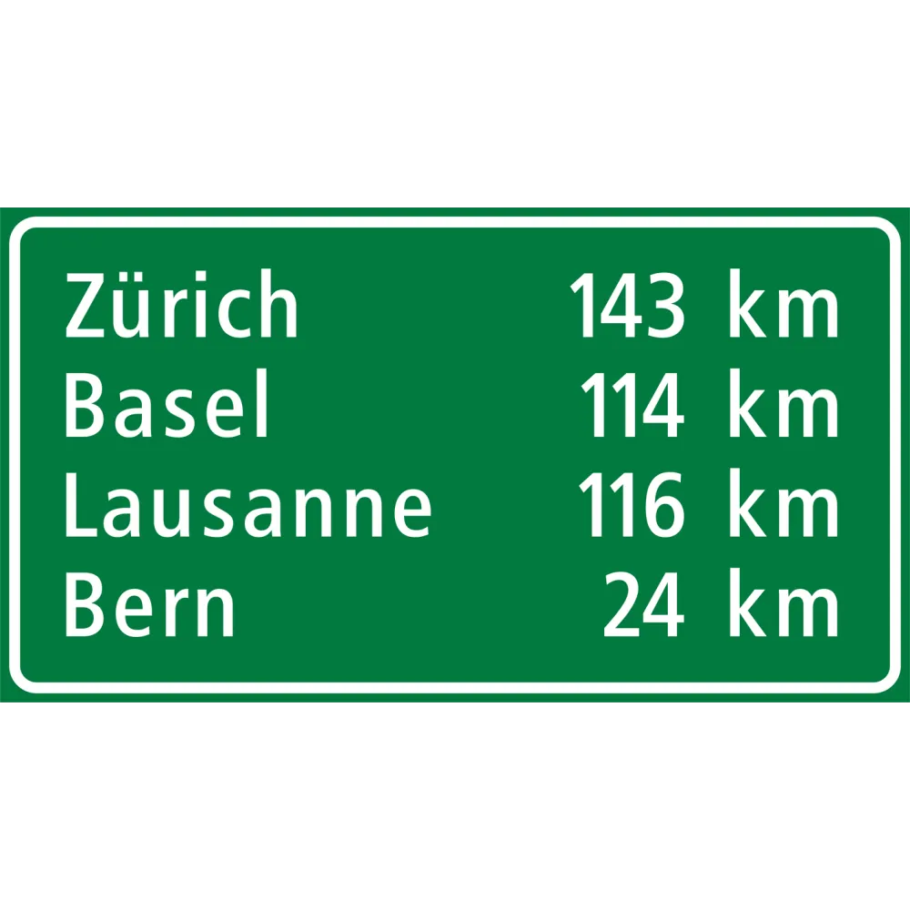 4.65 Distance sign