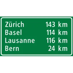 4.65 Distance sign