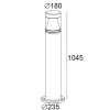 Siluretto 092-335-WD10-Small Poles - Bollard DALI with base for above ground installation