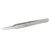 SMD tweezers, angled 45°, with pointed tips for vertical application.