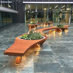 Botanic Twist Planters Bench