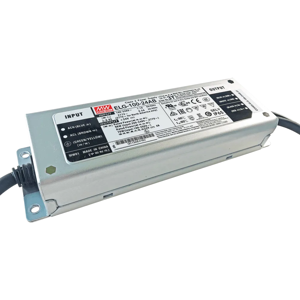 96W LED Driver CV+CC 24V/4A, 3in1 Dimming + Vo/Io adjustable