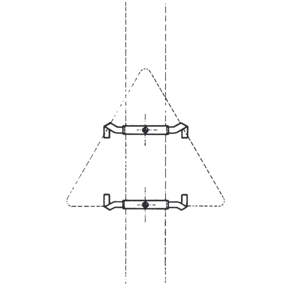 Slated stand for 3 vertical slats