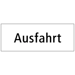 Zusatztafeln mit individuellem Text