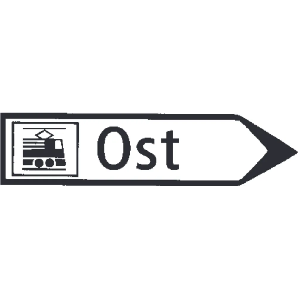 Signpost for flowing traffic