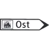 Signpost for flowing traffic
