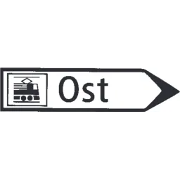 Signpost for flowing traffic