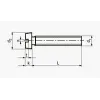 Cylinder head screws with slot M3x20 (PU=100pcs.)