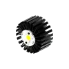 Modular LED star heat sink, ø99mm, H 50mm, Black anodized