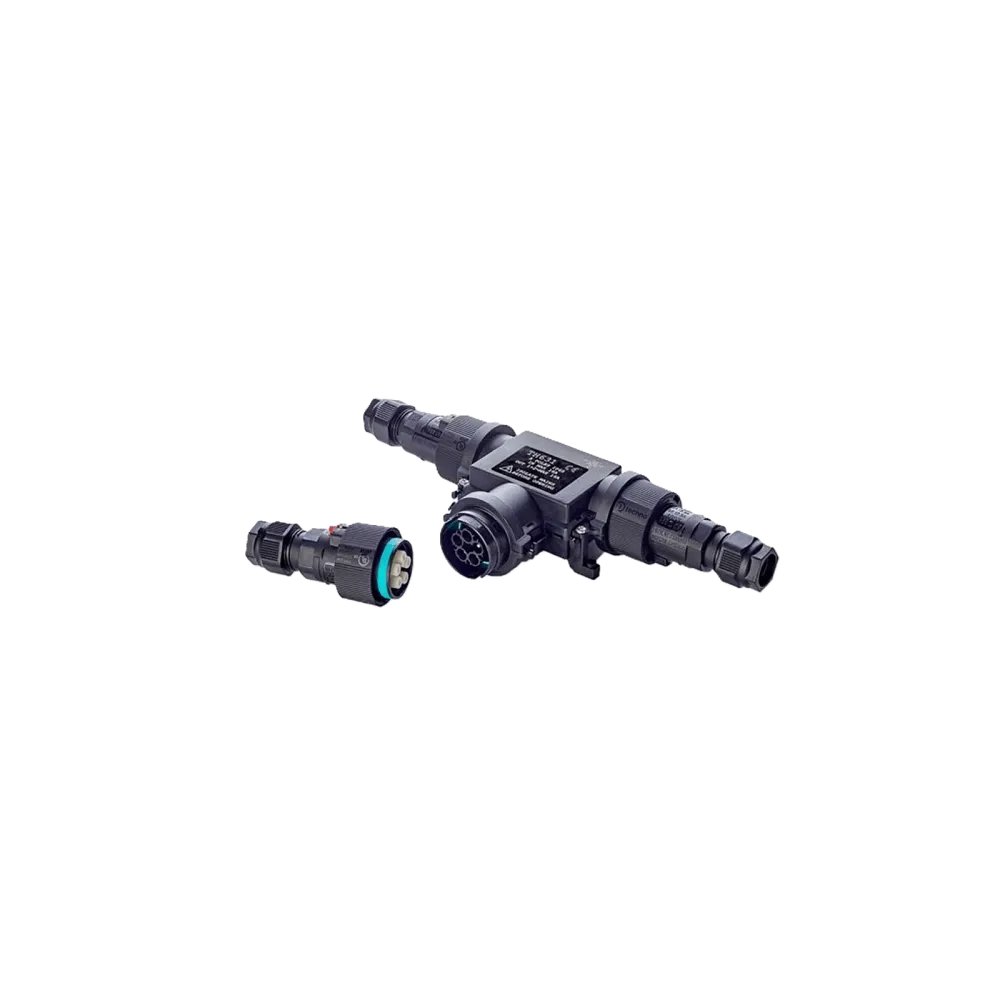 Techno T-Distributor Plug & Socket THR631, 5P, Screw, IP65