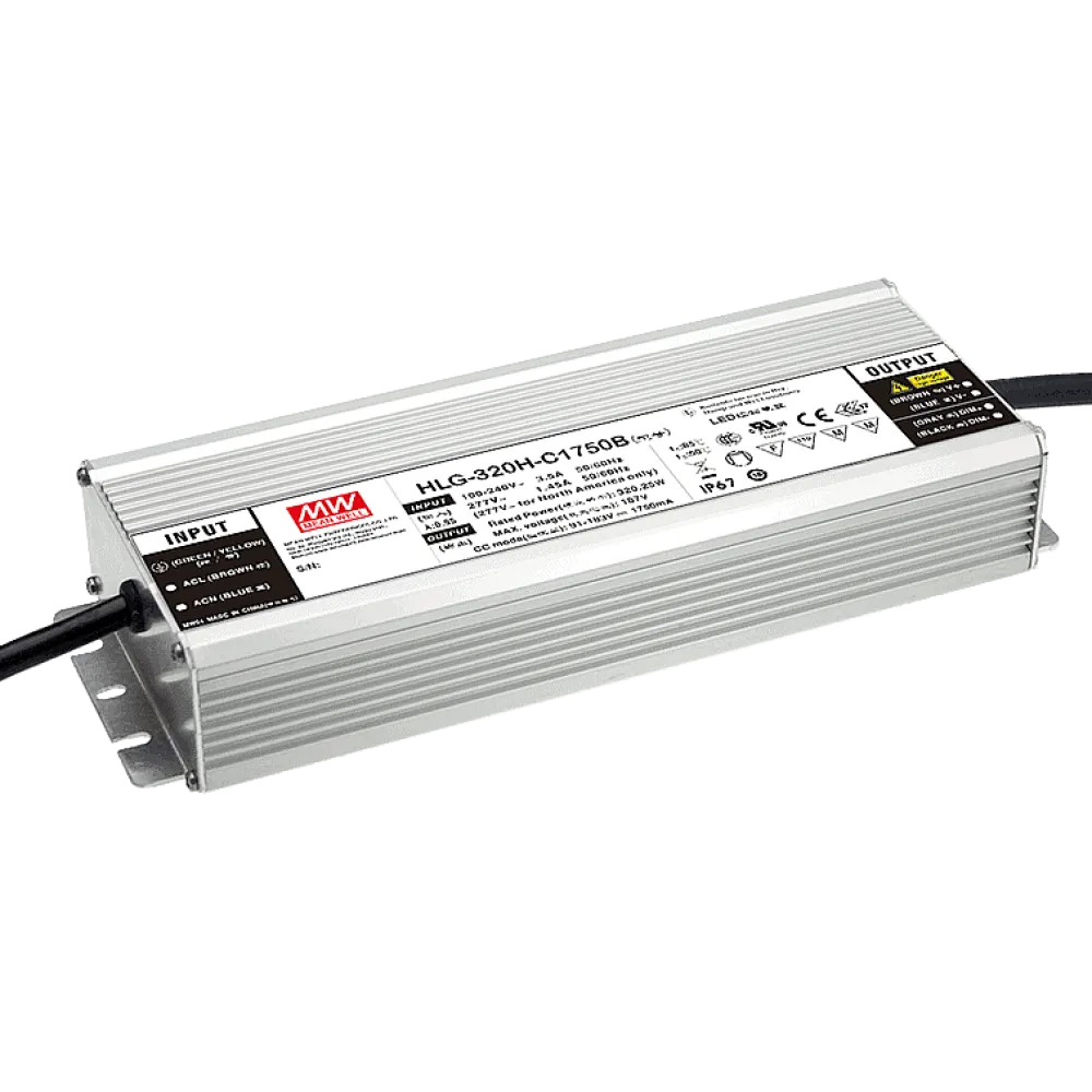 320W CC LED Driver 2100mA/76…152V, 3in1 Dimming