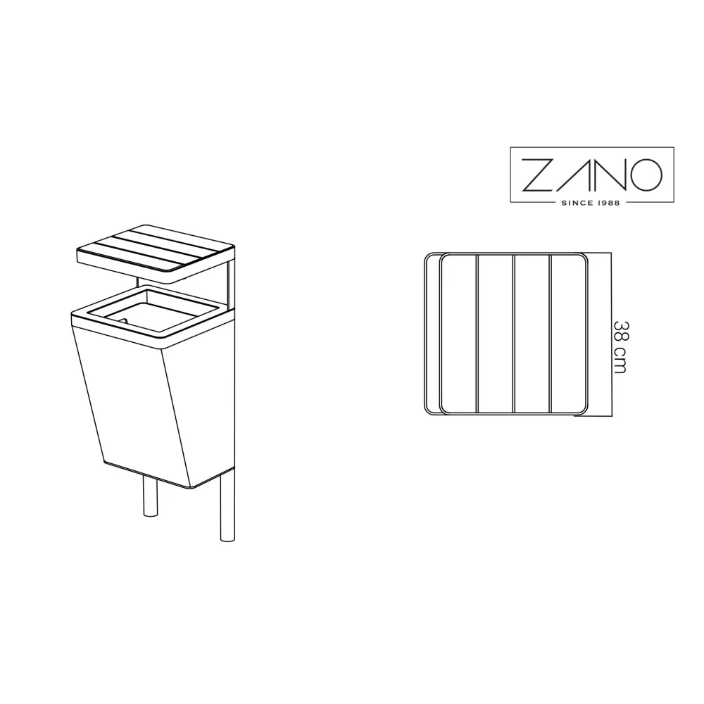 Litter bin Scandik