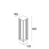 Orion TL 474F1/WR50PO-Small Poles - Bollard Total Light 4 Ways H. 400