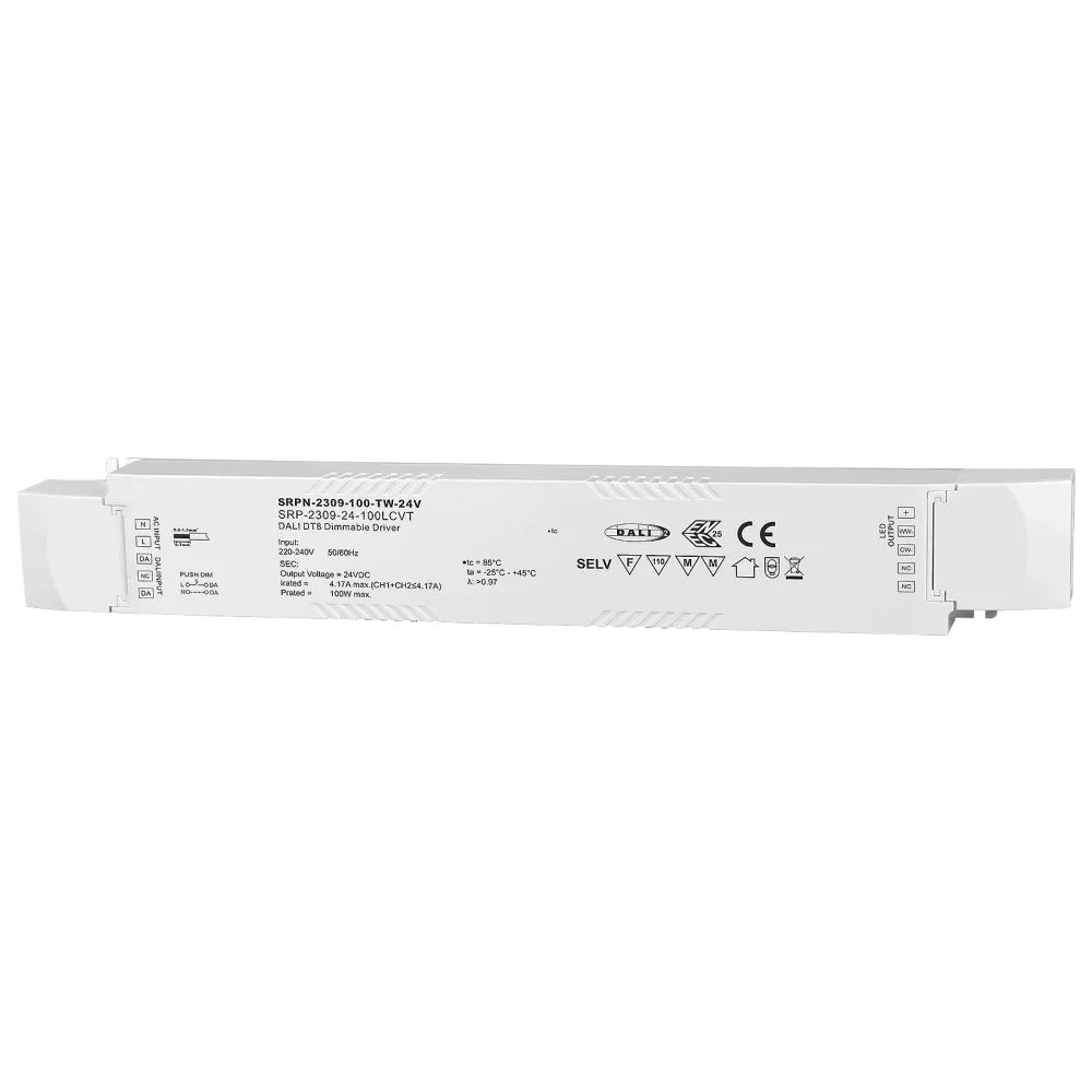 100W DALI2 DT8, TUNABLE WHITE, LED DRIVER 24VDC