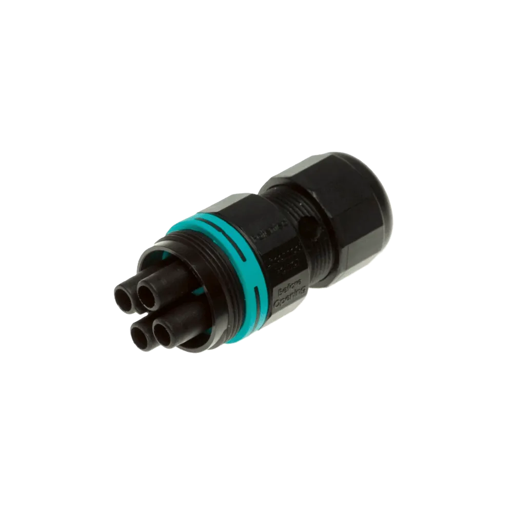 Techno Mini Circular Connector TH387, Socket, 4P, Crimp, D7-12, IP66/IP68